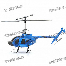 Rechargeable 3-CH R/C Helicopter w/ Gyroscope / Gun Toy - Camouflage Blue