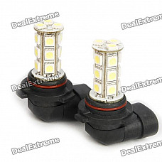 9006 3.5W 18-SMD LED 216LM 6000-6500K White Light Front Fog Lamp (Pair/DC 12V)