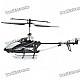 Rechargeable 3-CH R/C Helicopter w/ 300KP Camera & Gyroscope - Black (TF Slot)