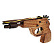 Classical Rubber Band Launcher Wooden Pistol Gun (Toy)