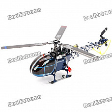 4F200LM Tri-Blade 2.4GHz 6-Channel R/C Helicopter with Three-Axis Gyro - Black + Blue