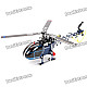 4F200LM Tri-Blade 2.4GHz 6-Channel R/C Helicopter with Three-Axis Gyro - Black + Blue