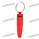 Aluminum Alloy Bullet Style Keychain with Small Gadgets Holder - Random Color