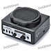 Rechargeable Multi-Function MP3 Player Megaphone Voice Amplifier w/ Mic / TF / USB / FM - Black