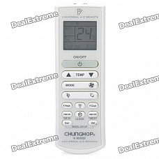 Universal 1.6" LCD Air Conditioner Remote Control - White (2 x AAA)