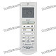 Universal 1.6" LCD Air Conditioner Remote Control - White (2 x AAA)