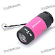 USB Rechargeable 1-LED Flashlight w/ Money Detector / Compass / TF Card Reader - Black + Magenta