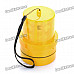 8-LED Flashing Yellow Light Caution Warning Lamp with Magnetic Mount Holder & Strap (2 x R20)