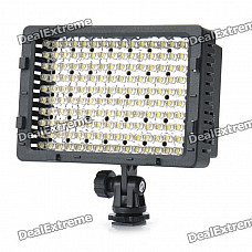 9.6W 5400K 660LM 160-LED White Light Video Lamp with Filters for Camera/Camcorder