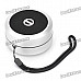 Portable USB Rechargeable Bluetooth V2.1+EDR Stereo Speaker - Silver