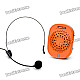 Genuine Lanbo Portable Rechargeable Voice Amplifier Speaker with FM/Mini USB/TF - Black + Orange