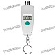 Compact 0.8" LCD Digital Tire Pressure Gauge Keychain - Silver