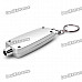 Compact 0.8" LCD Digital Tire Pressure Gauge Keychain - Silver