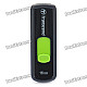 Genuine Transcend Jetflash500 Sliding Type USB2.0 Flash Drive - Black + Green (16GB)