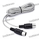 5-Pin Standard MIDI Male to Male Cable for Electronic Organ - Black (3m)