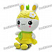 Cute Sound Recording Pineapple Fruit Rabbit Plush Doll Toy (3 x AG13)