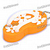Cute Slippers Style USB Flash Drive with Chain - Orange (4GB)