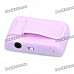 Mirror Rechargeable Clip-On Screen Free MP3 Player w/ TF Slot / 3.5mm Jack - Purple