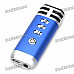 Stylish Mini Portable KTV Singing Karaoke Player for Computer / Cellphone / MP3 / MP4 - Dark Blue