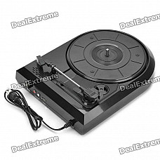 USB Turntable Vinyl LP to MP3 Converter - Black