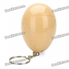 Egg Style Windproof Butane Jet Flame Lighter - Yellow