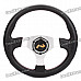 MOMO PU Sport Steering Wheel - Red + Black + Silver