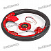 MOMO PU Sport Steering Wheel - Red + Black + Silver