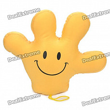 Cute Smile Expression Mickey Glove Hand Doll Toy - Yellow