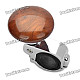 Car Steering Wheel Spinner Knob Power Handle Grip Ball - Silver + Brown