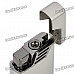 Cool Scorpion Pattern Zinc Alloy Windproof Gas Lighter - Grey