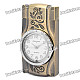 Stylish Cool 2-in-1 LED Colorful Light Metal Watch + Windproof Gas Lighter - Bronze ( 1 x SR626W)