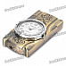 Stylish Cool 2-in-1 LED Colorful Light Metal Watch + Windproof Gas Lighter - Bronze ( 1 x SR626W)