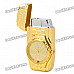 Stylish Windproof Zinc Alloy Butane Lighter w/ Watch / Multi-Color LED Flash (1 x SR626W)