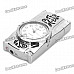 Stylish Cool LED Colorful Light Metal Watch + Windproof Gas Lighter - Silver ( 1 x SR626W)