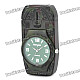 Stylish Cool 2-in-1 Metal Watch + Windproof Gas Lighter - Army Green (1 x SR626W)