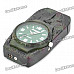 Stylish Cool 2-in-1 Metal Watch + Windproof Gas Lighter - Army Green (1 x SR626W)