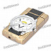 Stylish Cool 2-in-1 LED Colorful Light Metal Watch + Windproof Gas Lighter - Bronze ( 1 x SR626W)