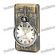 Stylish Cool LED Colorful Light Metal Watch + Windproof Gas Lighter w/ Compass ( 1 x SR626W)