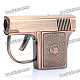 Cool Gun Pistol Style Zinc Alloy Windproof Butane Jet Torch Lighter