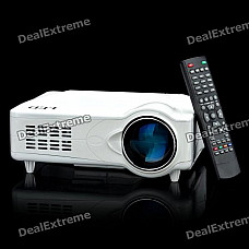 D9HS 5" LCD ATSC LED Projector with HDMI / VGA / AV / YPbPr / TV / DTV / S-Video - White