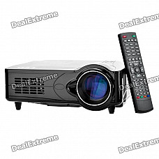 D9HR 5" LCD DVB-T LED Projector w/ USB / SD / HDMI / VGA / Scart / YPbPr / TV / S-Video - Black