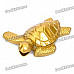 Stylish Cool Tortoise Style Zinc Alloy Windproof Gas Lighter - Golden