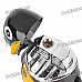 Cool QQ Cartoon Style LED Colorful Flashing Light Windproof Gas Lighter - Yellow + Black