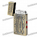 Stylish 2008 Beijing National Stadium Designed Windproof Lighter w/ LED Light / UV Lamp - Bronze