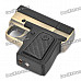 Stylish Cool Gun Style Windproof Gas Lighter with UV Money Detector - Black + Bronze