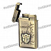 Stylish Cool Transformers Pattern Zinc Alloy Windproof Gas Lighter - Bronze