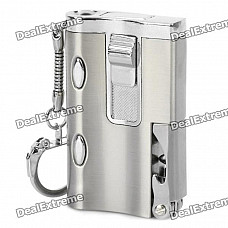 Stylish Cool Windproof Gas Lighter w/ LED Light / UV Lamp / Bottle Opener / Keychain (1 x SR626SW)