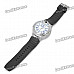 Fashion Zinc Alloy Wrist Watch + Butane Lighter - Silver + Black (1 x SR626SW)