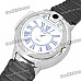 Fashion Zinc Alloy Wrist Watch + Butane Lighter - Silver + Black (1 x SR626SW)