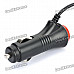 12V Car Cigarette Powered Charger for GPS - Black + Red (3.5mm / 140cm)